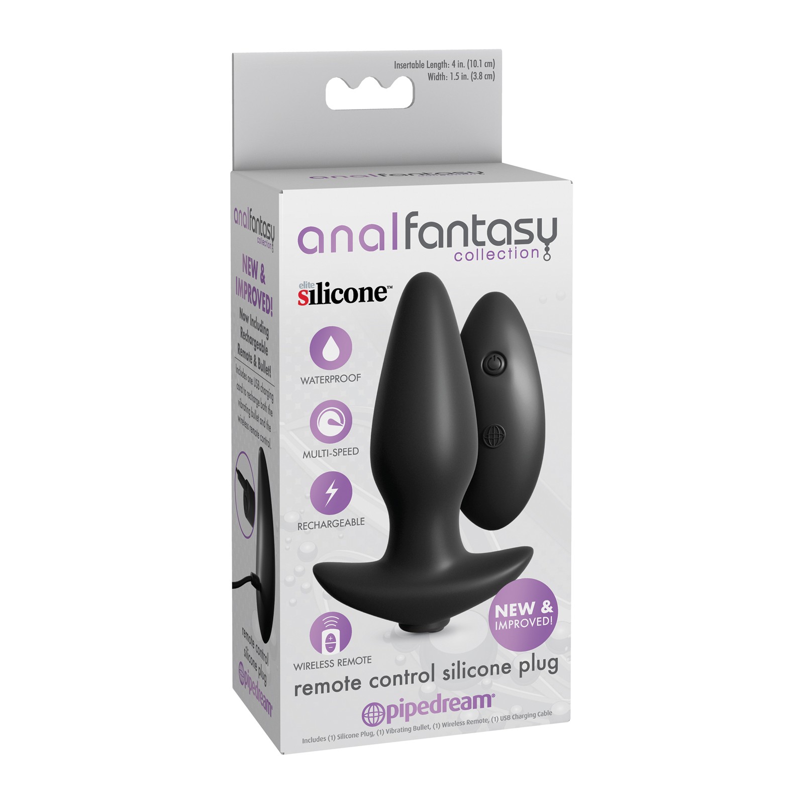 Remote Control Silicone Plug Anal Fantasy Remote Control Silicone Plug Anal Fantasy