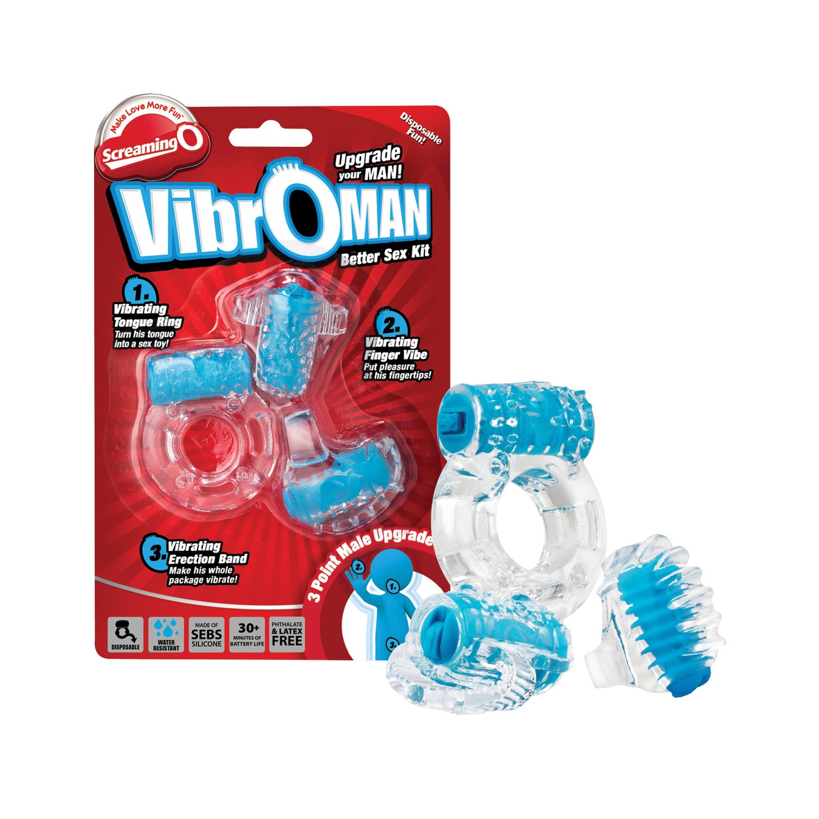 Screaming O VibrOMan Azul - Actualización Definitiva Screaming O VibrOMan Azul - Actualización Definitiva