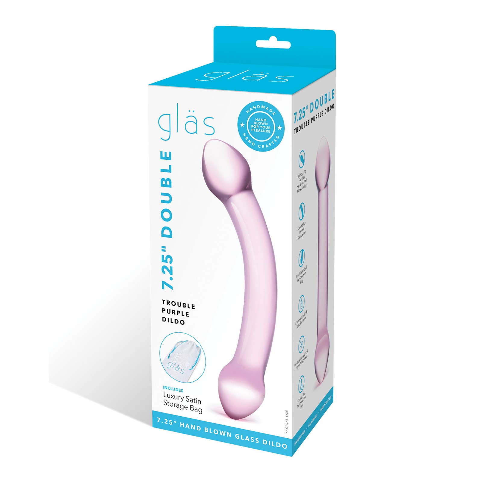 Glas Double Trouble Glass Dildo Glas Double Trouble Glass Dildo
