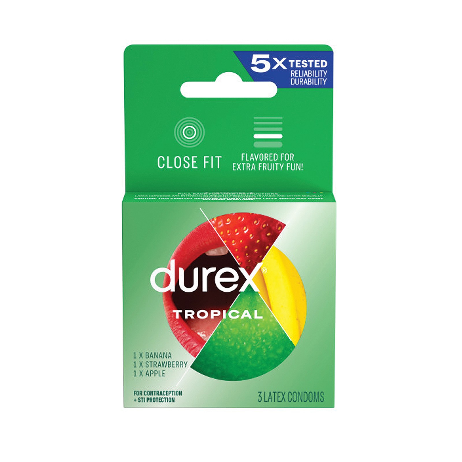 Durex Sabores Tropicales Caja de 3 Durex Sabores Tropicales Caja de 3