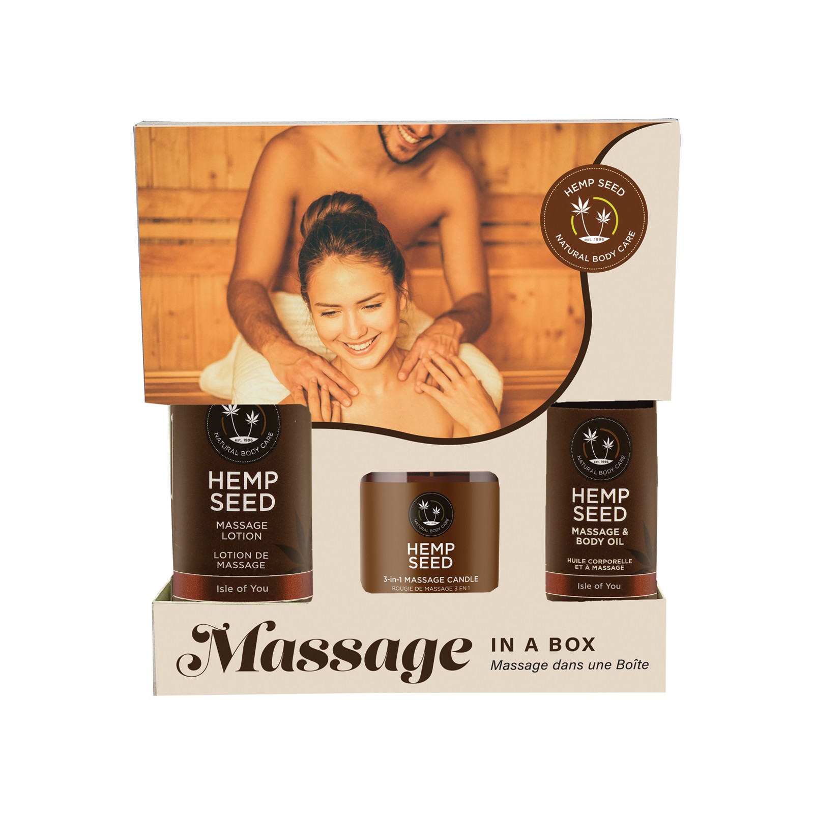 Earthly Body Hemp Seed Massage en Una Caja - Asst. Isle of You Earthly Body Hemp Seed Massage en Una Caja - Asst. Isle of You