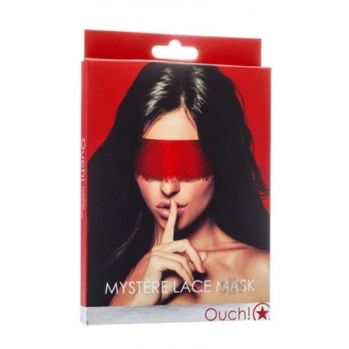 Mystère Lace Mask Red