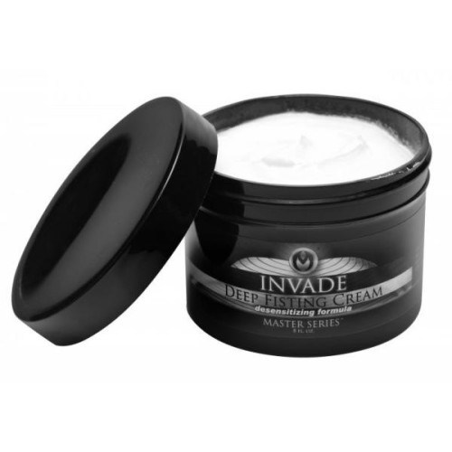 Invade Deep Fisting Cream Oil Based 8oz - Ultimate Comfort for Intense Play