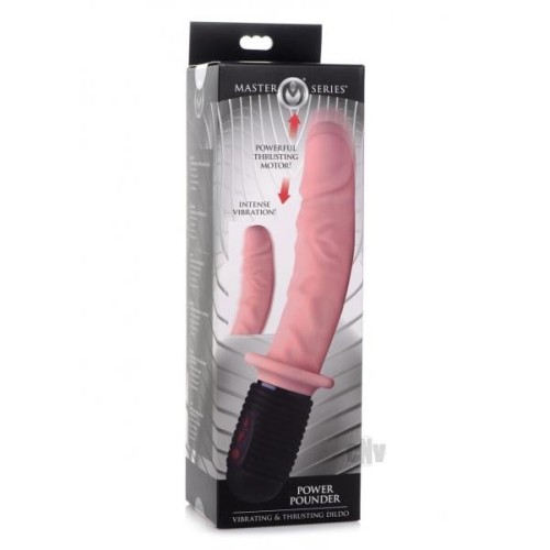 Power Pounder Vibrating Thrusting Silicone Dildo