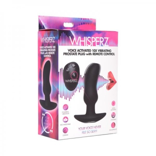 Voice Activated 10x Vibrating Prostate Plug for Pleasure