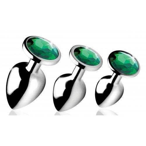 Emerald Gem Anal Plug Set of 3