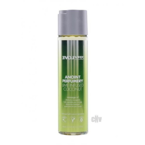 Evolved Anoint Perfumery Lime Coconut Massage Oil 4 Oz