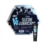 Juicy AF Silicone Lubricant 10ml Fishbowl Display 65 Pieces