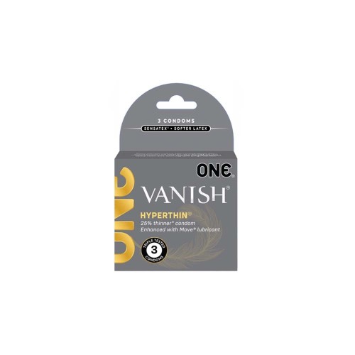 One Vanish 3 Pack - Hyperthin Condoms for Ultimate Sensation