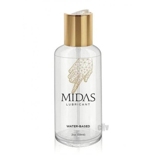 Midas Water-Based Lubricant 2 Oz Gold Standard